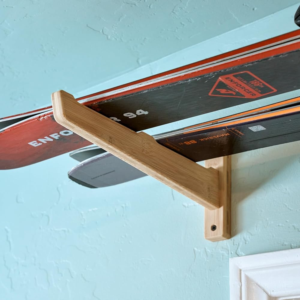 Double/Two Ski Wall Rack