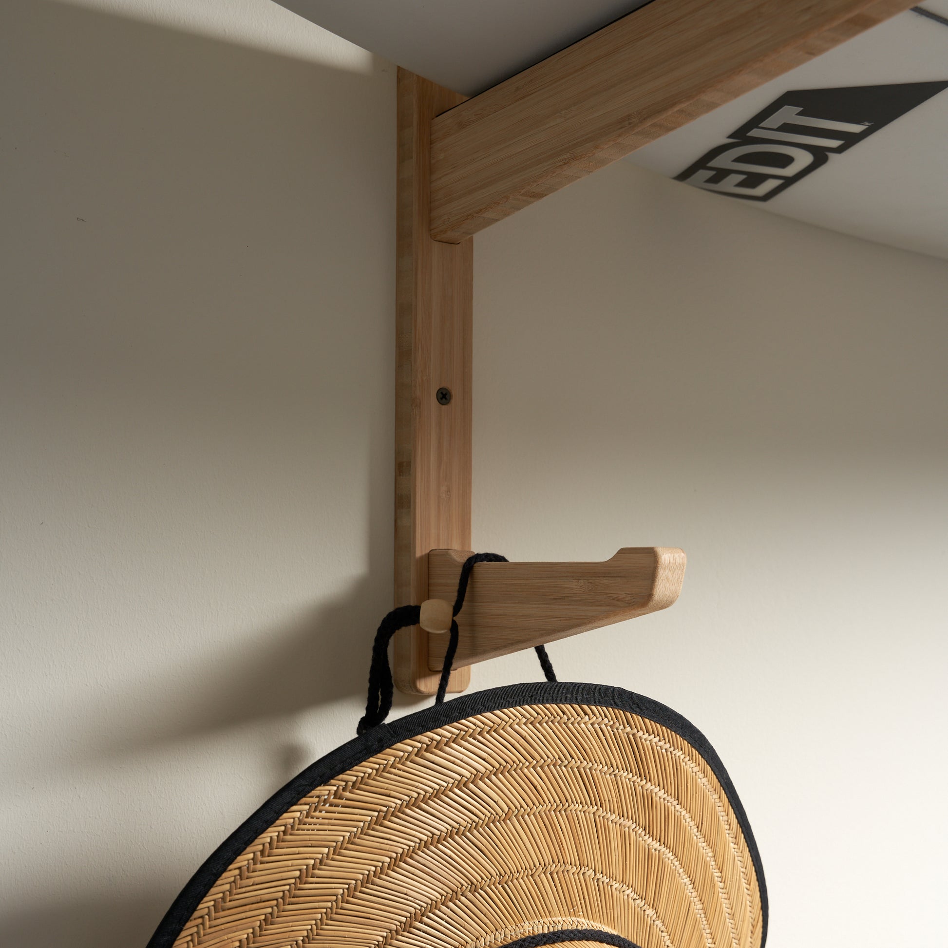 Two Board Wall Rack with Storage Hooks